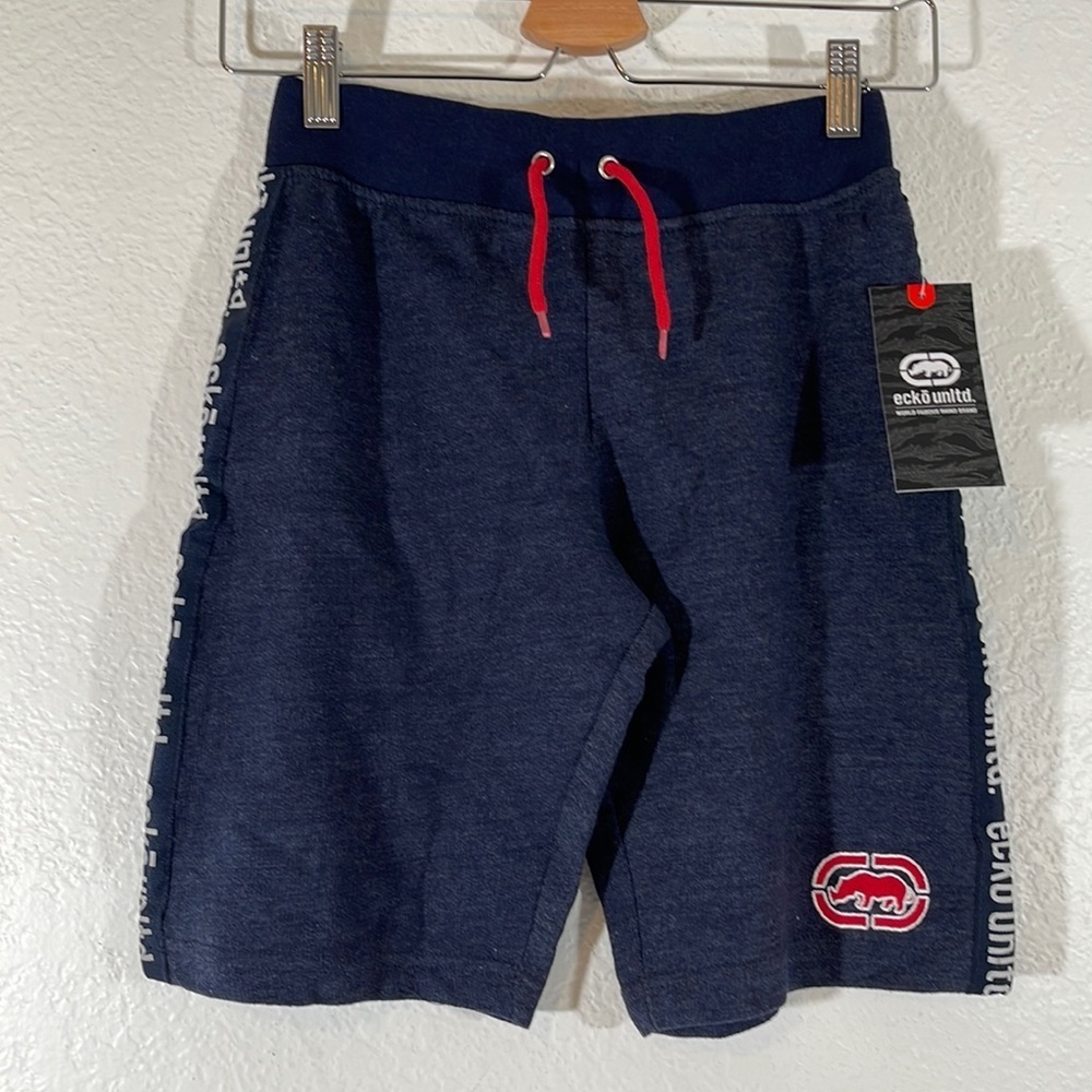 NEW ECKO UNLTD. BOYS TODDLER NAVY SHORTS SIZE MEDIUM (10-12)